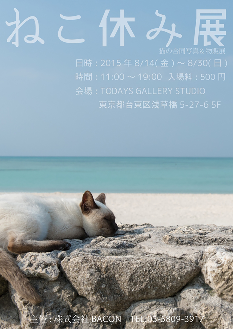 夏休みがなくても我々にはネコがいる！ 都内最大級のネコ写真展 art150812_nekoyasumi_13