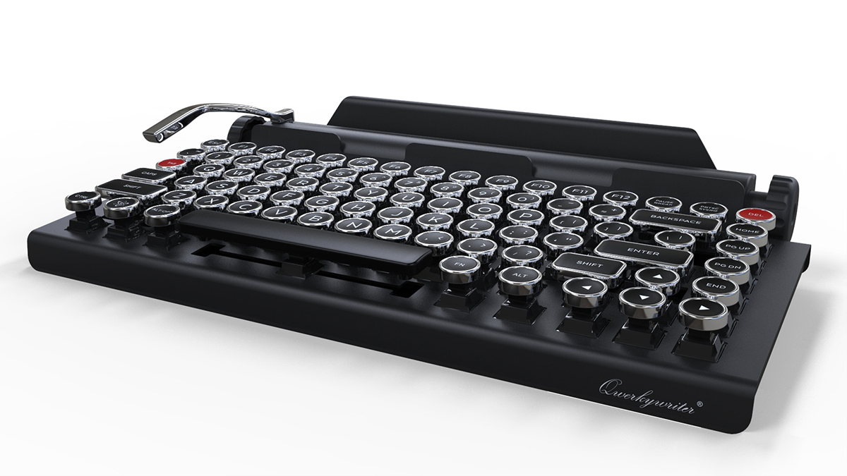 bluetoothQwerky writer。レトロタイプライター風のキーボード - PC 