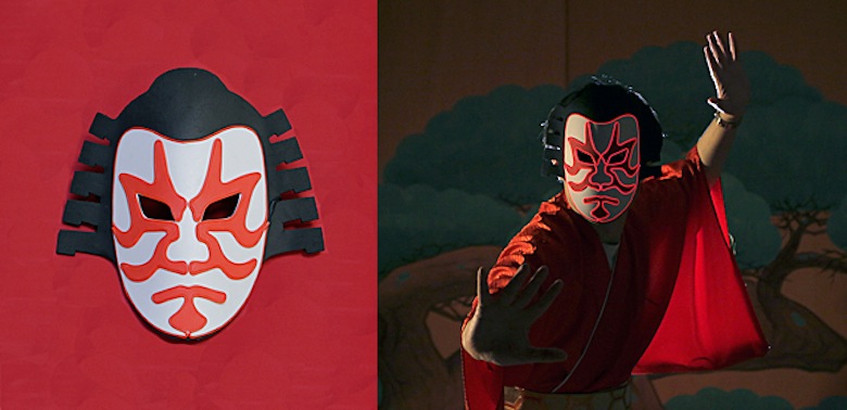 1秒で歌舞伎役者に 光る 仮装マスクでとにかく目立とう Qetic