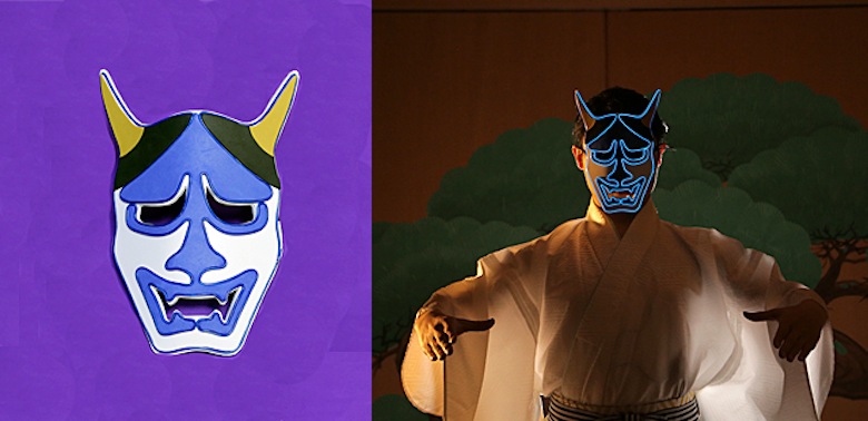 1秒で歌舞伎役者に。“光る”仮装マスクでとにかく目立とう！ tec160501_luminarymask_3