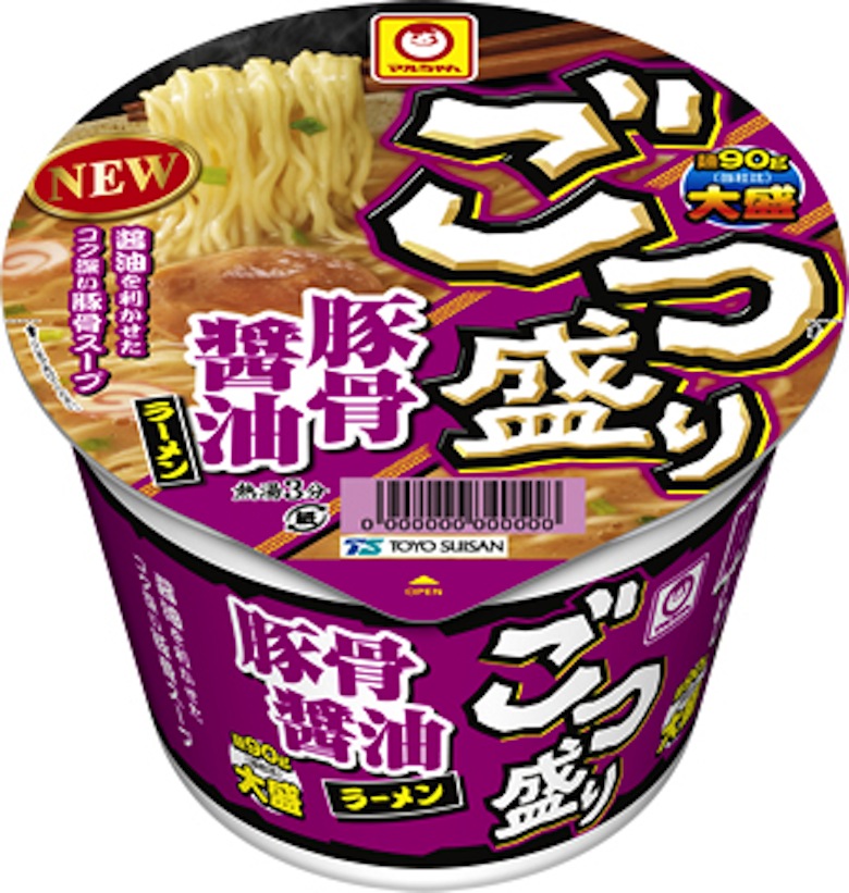 今週発売のカップ麺まとめ。【マルちゃん】本気盛　ラー油肉そば、【明星】チャルメラどんぶり みそなどが登場！ 1608_gotsumori_tonkotsushouyu