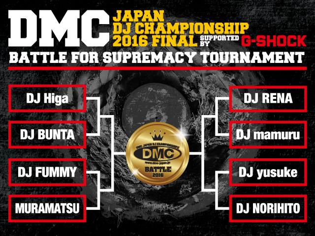 MCバトルの覇者R-指定の相棒も出場！＜DMC JAPAN FINAL＞バトル部門トーナメント表＆タイムテーブル発表！  #dmcjapan music160824_dmc_1