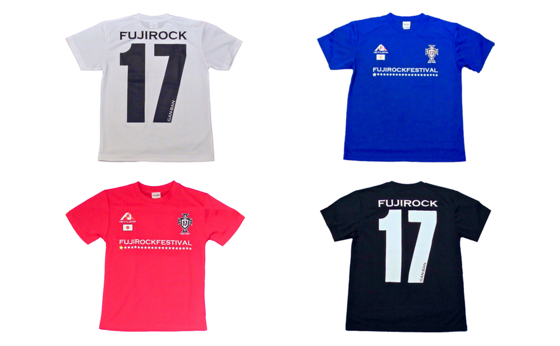 人気アイテム、フジロック'17 × GAN-BAN サッカーTシャツ今年も発売