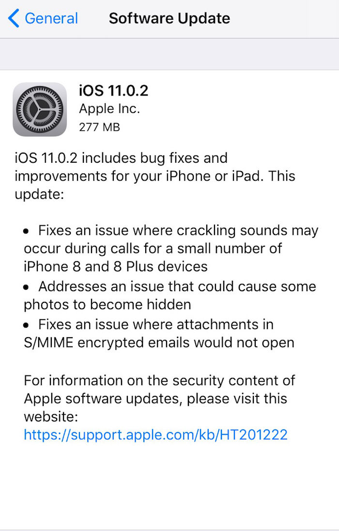 Apple、iPhone 8／8 Plusで通話時のノイズを解消「iOS11.0.2」をリリース technology171004_ios11_1-700x1096