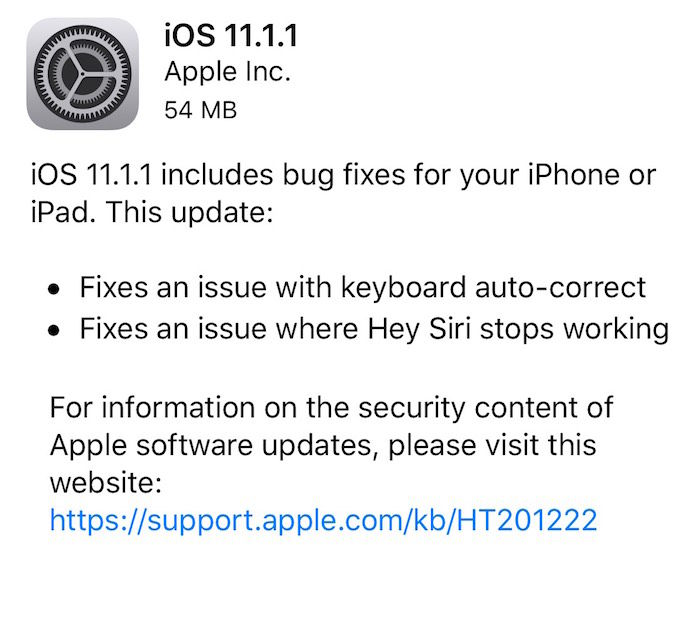 最新版「iOS 11.1.1」では“キーボード”＆“Siri”のバグが修正！ technology171110_ios11_1-700x618