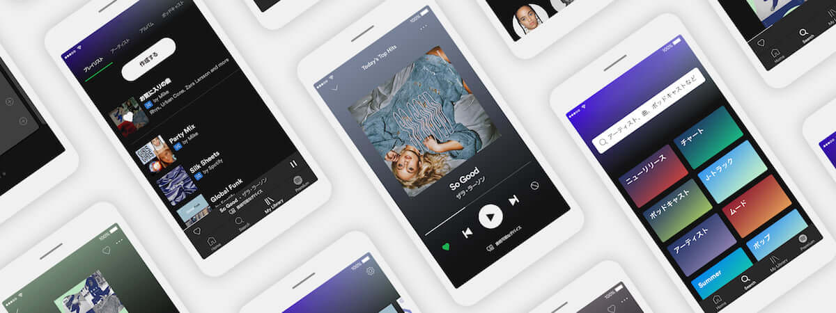Spotifyがモバイル版アプリを刷新｜より簡単に好きな曲を見つけれられる？ music180829-spotify-2-1200x450