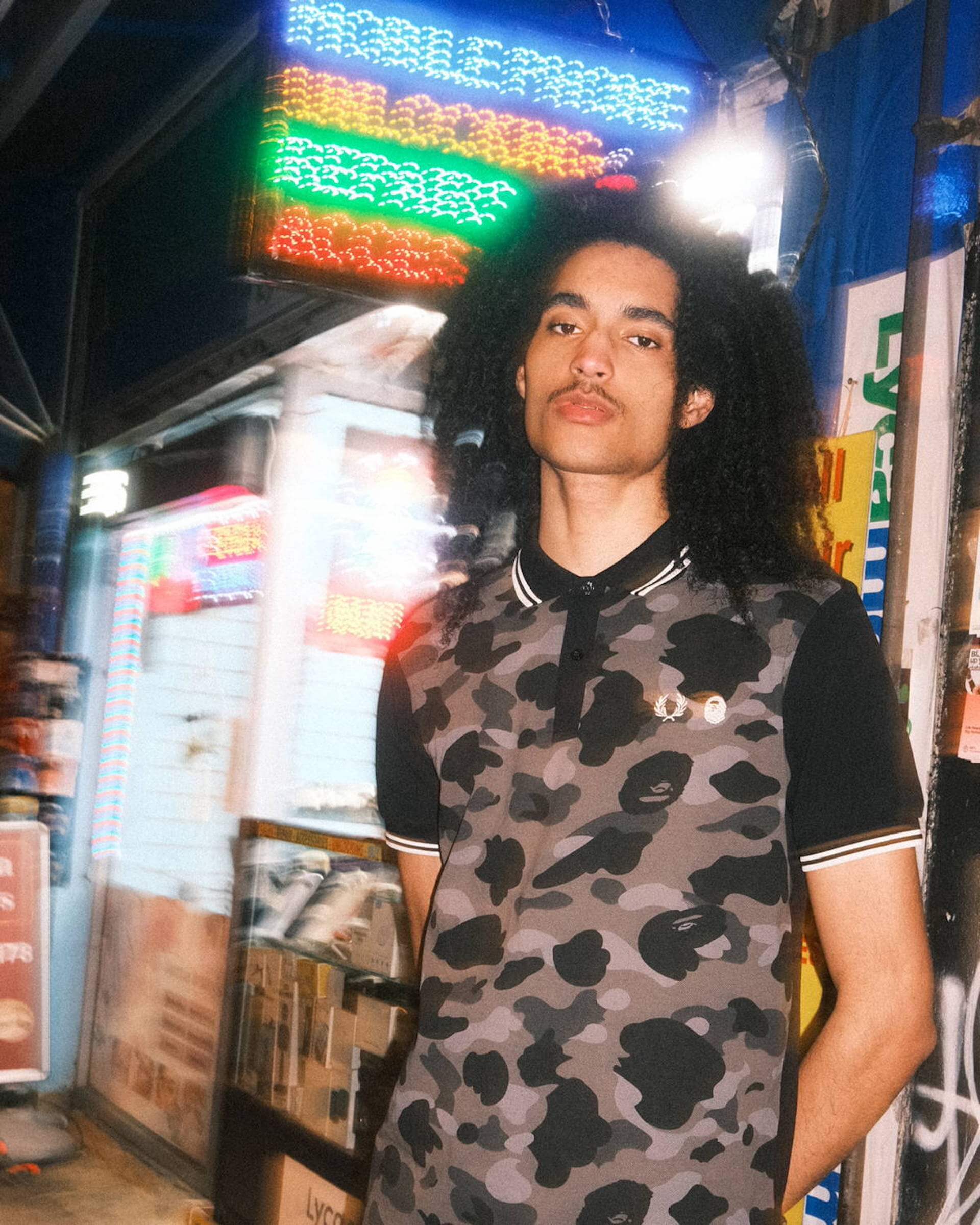 fred perry × a bathing ape コラボポロシャツ - ポロシャツ