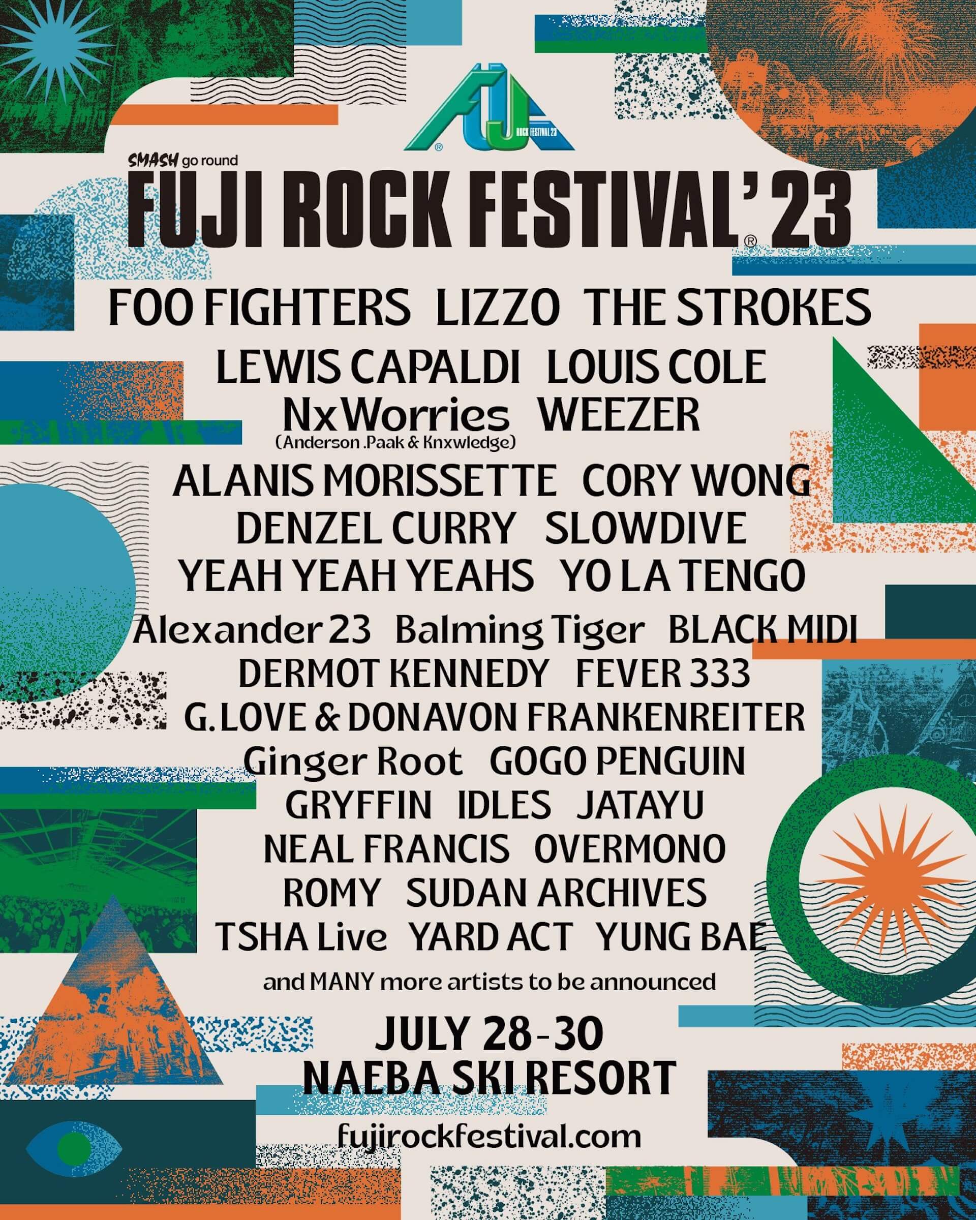 FOO FIGHTERS、LIZZO、THE STROKESが＜FUJI ROCK FESTIVAL'23＞ヘッド