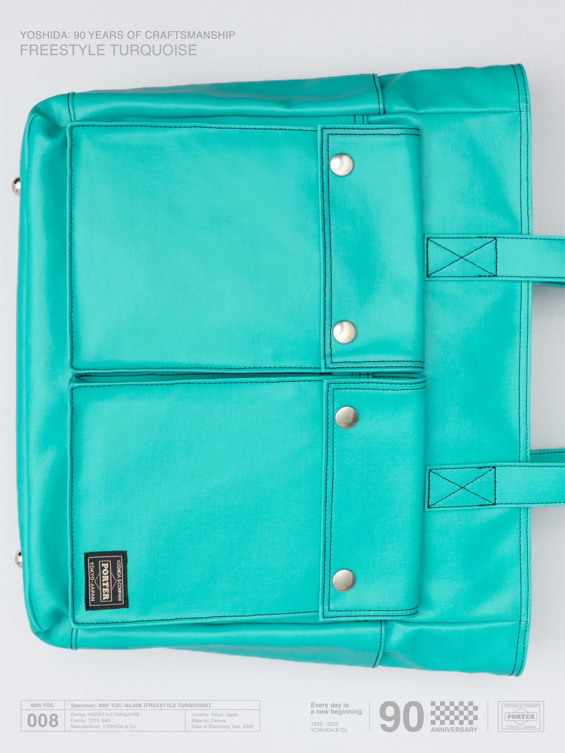 吉田カバン創業90周年を記念して〈PORTER〉FREE STYLE “TURQUOISE”が完全数量限定発売 sub25-1